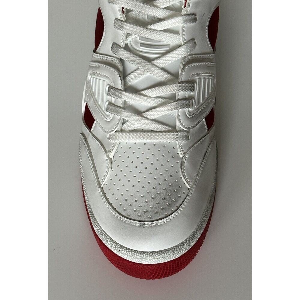 Gucci Men's Low-top White/Red Leather Sneakers 11.5 US (Gucci 11G) 697882 NIB IT - Picture 5 of 14
